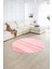 Dijital Kaymaz Taban Yıkanabilir Modern Desen Yuvarlak Mutfak Salon Halısı, N-Y-Modern-36-Pembe, 2