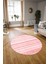 Dijital Kaymaz Taban Yıkanabilir Modern Desen Yuvarlak Mutfak Salon Halısı, N-Y-Modern-36-Pembe, 3