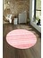Dijital Kaymaz Taban Yıkanabilir Modern Desen Yuvarlak Mutfak Salon Halısı, N-Y-Modern-36-Pembe, 4