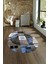 Dijital Kaymaz Yıkanabilir Modern Desen Oval Yolluk Mutfak Salon Halısı, N-O-Modern-33-Mavi, 4