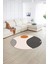 Dijital Kaymaz Taban Yıkanabilir Modern Desen Yuvarlak Mutfak Salon Halısı, N-Y-Modern-52-Turuncu, 2