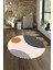 Dijital Kaymaz Taban Yıkanabilir Modern Desen Yuvarlak Mutfak Salon Halısı, N-Y-Modern-52-Turuncu, 4