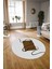 Dijital Kaymaz Taban Yıkanabilir Modern Desen Yuvarlak Mutfak Salon Halısı, N-Y-Modern-61-Kahve, 3
