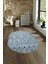 Dijital Kaymaz Yıkanabilir Modern Desen Oval Yolluk Mutfak Salon Halısı, N-O-Modern-67-Mavi, 4