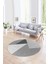 Dijital Kaymaz Taban Yıkanabilir Modern Desen Yuvarlak Mutfak Salon Halısı, N-Y-Modern-38-Gri, 1