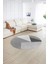Dijital Kaymaz Taban Yıkanabilir Modern Desen Yuvarlak Mutfak Salon Halısı, N-Y-Modern-38-Gri, 2