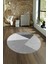 Dijital Kaymaz Taban Yıkanabilir Modern Desen Yuvarlak Mutfak Salon Halısı, N-Y-Modern-38-Gri, 4