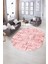 Dijital Kaymaz Yıkanabilir Modern Desen Oval Yolluk Mutfak Salon Halısı, N-O-Modern-89-Pembe, 5