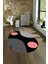 Dijital Kaymaz Yıkanabilir Modern Desen Oval Yolluk Mutfak Salon Halısı, N-O-Modern-52-Pembe, 4