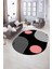Dijital Kaymaz Yıkanabilir Modern Desen Oval Yolluk Mutfak Salon Halısı, N-O-Modern-52-Pembe, 5