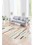 Dijital Kaymaz Yıkanabilir Modern Desen Oval Yolluk Mutfak Salon Halısı, N-O-Modern-74-Renkli, 1