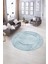 Dijital Kaymaz Taban Yıkanabilir Modern Desen Yuvarlak Mutfak Salon Halısı, N-Y-Modern-62-Mavi, 5