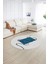 Dijital Kaymaz Taban Yıkanabilir Modern Desen Yuvarlak Mutfak Salon Halısı, N-Y-Modern-61-Mavi, 2