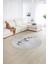 Dijital Kaymaz Taban Yıkanabilir Modern Desen Yuvarlak Mutfak Salon Halısı, N-Y-MODERN-115-GRİ, 2