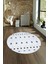 Dijital Kaymaz Taban Yıkanabilir Modern Desen Yuvarlak Mutfak Salon Halısı, N-Y-Modern-65-Mavi, 4