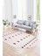 Dijital Kaymaz Yıkanabilir Modern Desen Oval Yolluk Mutfak Salon Halısı, N-O-Modern-65-Pembe, 1