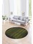 Dijital Kaymaz Taban Yıkanabilir Modern Desen Yuvarlak Mutfak Salon Halısı, N-Y-Modern-28-Sarı, 1