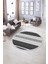 Dijital Kaymaz Taban Yıkanabilir Modern Desen Yuvarlak Mutfak Salon Halısı, N-Y-Modern-18-Gri, 5