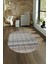 Dijital Kaymaz Yıkanabilir Modern Desen Oval Yolluk Mutfak Salon Halısı, N-O-Modern-70-Renkli, 4