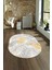 Dijital Kaymaz Yıkanabilir Modern Desen Oval Yolluk Mutfak Salon Halısı, N-O-Modern-98-Gri, 4
