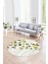 Dijital Kaymaz Taban Yıkanabilir Modern Desen Yuvarlak Mutfak Salon Halısı, N-Y-Modern-42-Sarı, 1