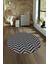 Dijital Kaymaz Taban Yıkanabilir Modern Desen Yuvarlak Mutfak Salon Halısı, N-Y-MODERN-102-ANTRASİT, 4