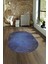 Dijital Kaymaz Yıkanabilir Modern Desen Oval Yolluk Mutfak Salon Halısı, N-O-MODERN-111-MAVİ, 4