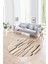 Dijital Kaymaz Taban Yıkanabilir Modern Desen Yuvarlak Mutfak Salon Halısı, N-Y-Modern-74-Kahve, 1