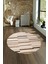 Dijital Kaymaz Taban Yıkanabilir Modern Desen Yuvarlak Mutfak Salon Halısı, N-Y-Modern-74-Kahve, 4