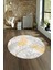 Dijital Kaymaz Taban Yıkanabilir Modern Desen Yuvarlak Mutfak Salon Halısı, N-Y-Modern-98-Gri, 4