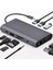 10 In 1 Type-C To VGA HDMI USB C Ethernet Aux Kart Okuyucu Macbook Uyumlu USB Hub Adaptör 5
