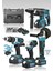 Tekno Trust Anahtarlı Profesyonel 4'lü Set 2-26 Şarjlı Hilti-Şarjlı TAŞLAMA-13MM Şarjlı Darbeli Matkap- Darbeli 1