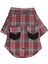 Red Plaid Kırmızı Ekose Büyük Köpek Gömleği Köpek Kıyafeti 15 45 kg 1