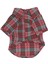 Red Plaid Kırmızı Ekose Büyük Köpek Gömleği Köpek Kıyafeti 15 45 kg 2