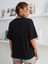 Çizim Kelebek Baskılı Oversize Tshırt 3