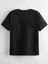 Rahat Kalıp Pamuklu Baskılı Siyah Çocuk T-Shirt 2