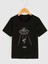 Rahat Kalıp Pamuklu Uzaylı Baskılı Çocuk T-Shirt 1