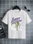 Rahat Kalıp Pamuklu Baskılı Beyaz Çocuk T-Shirt 1