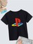 Rahat Kalıp Pamuklu Baskılı Siyah Çocuk T-Shirt 1