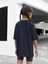 Çocuk Oversize Babygırl Pamuklu Bisiklet Yaka Tişört 2