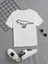 Rahat Kalıp Pamuklu Baskılı Beyaz Çocuk T-Shirt 1