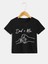 Rahat Kalıp Pamuklu Dad + Me Baskılı Çocuk T-Shirt 1