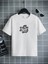 Rahat Kalıp Pamuklu Baskılı Beyaz Çocuk T-Shirt 1
