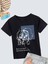 Rahat Kalıp Pamuklu Baskılı Siyah Çocuk T-Shirt 1