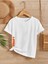 Rahat Kalıp Pamuklu Baskılı Beyaz Çocuk T-Shirt 1