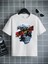 Rahat Kalıp Pamuklu Baskılı Beyaz Çocuk T-Shirt 1