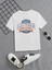 Rahat Kalıp Pamuklu Baskılı Beyaz Çocuk T-Shirt 1