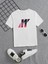 Rahat Kalıp Pamuklu Baskılı Beyaz Çocuk T-Shirt 1