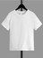 Rahat Kalıp Pamuklu Düz Beyaz Çocuk T-Shirt 1