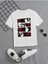 Rahat Kalıp Pamuklu Baskılı Beyaz Çocuk T-Shirt 1